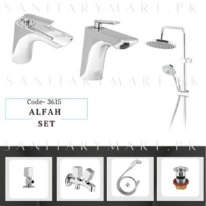 Idrees Sanitary Complete Bath Set ALFAH SET Code 3615