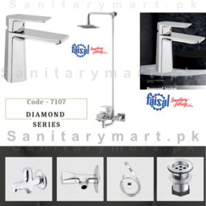 Faisal Sanitary Complete Diamond Series Single Lever Set code 7107
