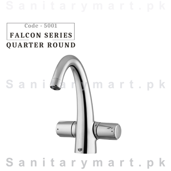 Faisal Sanitary Fittings Falcon Series (Quarter Round) Basin Mixer Code 5001