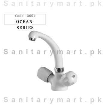 Faisal Sanitary Fittings Ocean Series Basin Mixer Code 3001