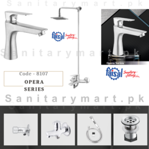 Faisal Sanitary Complete Opera Series Single Lever Set code 8107