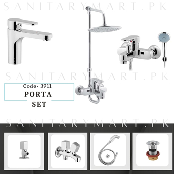 Idrees Sanitary Complete Bath Set PORTA SET Code 3911