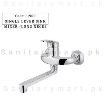 Long Neck Kitchen Sink Mixer Wall Mounted Code 1900 Faisal Sanitary Fittings