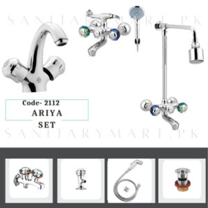 Idrees Sanitary Complete Bath Set ARIYA SET 2-KNOBS Code 2112