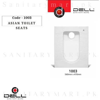 DELL ORRISSA 1003 Asian Toilet Seat - Squatting Pan Code dell1003 Dell Sanitary ware