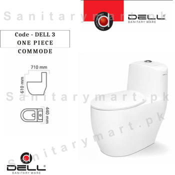 DELL 3 ONE PIECE COMMODE Code onepiecedell3 Dell Sanitary ware