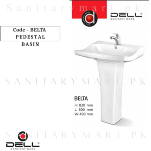 DELL BELTA Pedestal BASIN Code dellpbbelta Dell Sanitary ware