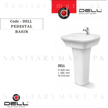 DELL DELLPedestal BASIN Code dellpbdell Dell Sanitary ware