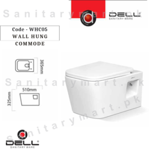 DELL WHC05 WALL HUNG COMMODE Code dellwallhungwhc05 Dell Sanitary ware