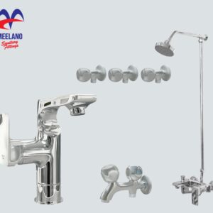Meelano Charming Side Lever Complete Bath Set Sanitary Mart